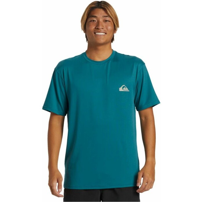 2024 Quiksilver Hombres Everyday Surf UV50 Camiseta De Surf De Manga Corta AQYWR03135 - Colonial Blue